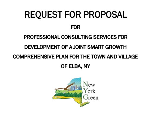 Notice of Request for Proposal for Professional Planning Consulting Services